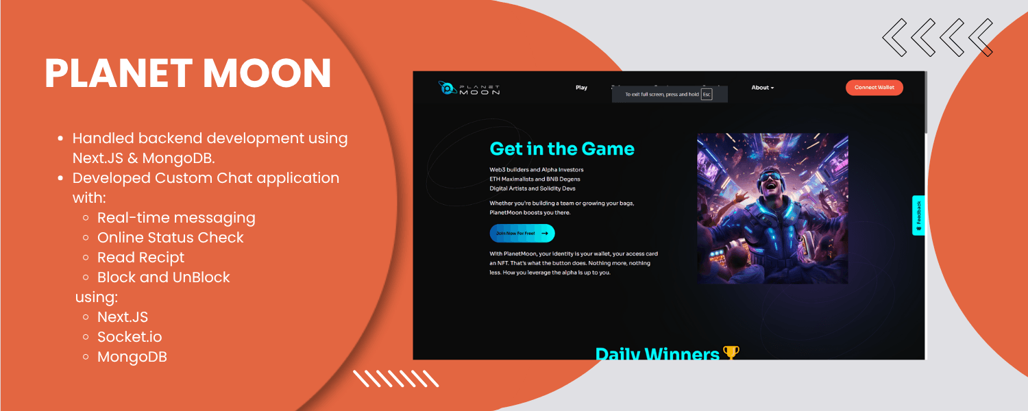 PLANET MOON - Web3 based Gaming Platform
